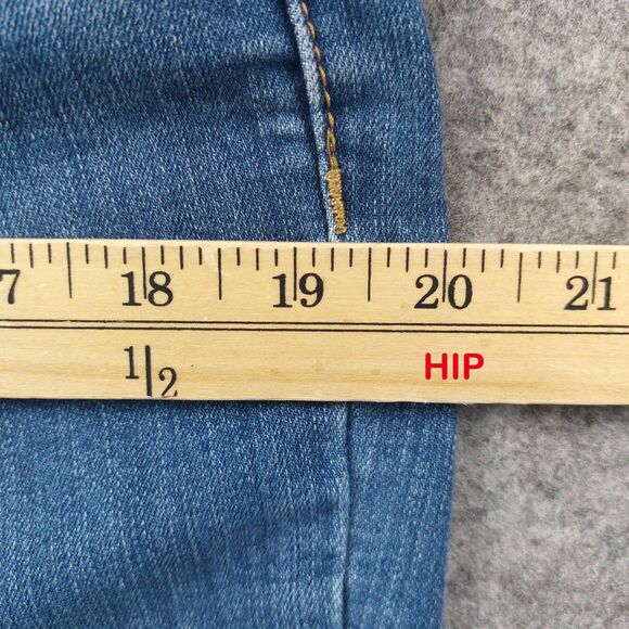 Seven7 Jeans Womens 16 Blue Medium Wash Bootcut Soft Stretch Denim Mid Rise - Picture 5 of 12